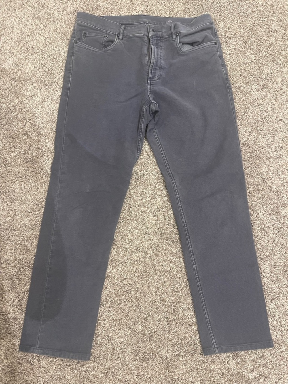 Faherty Stretch Terry 5-Pocket Pant Size 32x27 - Picture 2 of 4